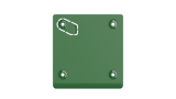 Green AJAX Security Manual Call Point (AJAX-CP-G) - a wireless, resettable emergency button for activating pre-programmed security scenarios.