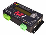 Micro Instruments SOC Monitor (MI-SOC-ETH) with Ethernet attachment. Displays battery state of charge for reliable network operations.