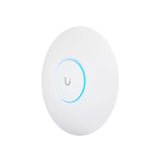 The Ubiquiti UniFi6 Plus (U6+) is a compact, ceiling-mounted WiFi 6 access point providing high-speed, dual-band wireless connectivity.