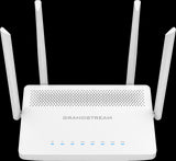 Grandstream GWN7052F Enterprise WiFi 5 router with Gigabit SFP port and multiple Ethernet ports for business networks.
