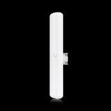 Ubiquiti LAP-120 airMAX Lite AP: Wireless radio with 16dBi antenna providing 120-degree sector coverage for long-range, point-to-multipoint networks.