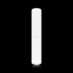 Ubiquiti LAP-120 airMAX Lite AP: Wireless radio with 16dBi antenna providing 120-degree sector coverage for long-range, point-to-multipoint networks.