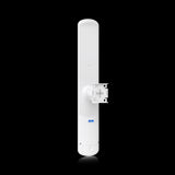 Ubiquiti LAP-120 airMAX Lite AP: Wireless radio with 16dBi antenna providing 120-degree sector coverage for long-range, point-to-multipoint networks.