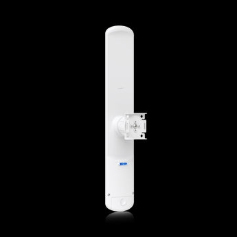 Ubiquiti LAP-120 airMAX Lite AP: Wireless radio with 16dBi antenna providing 120-degree sector coverage for long-range, point-to-multipoint networks.