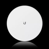 Ubiquiti airMAX PowerBeam 5AC ISO Gen2: 5GHz, 25dBi radio with a dish reflector for high-performance wireless bridging and improved interference rejection.
