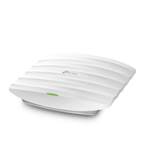 TP-Link EAP225 AC1350 ceiling mount access point providing fast, reliable wireless network coverage with MU-MIMO technology and PoE support.
