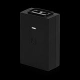 Ubiquiti 48V 24W PoE adapter (POE-48-24W). Delivers power and data over Ethernet for Ubiquiti devices; white rectangular casing.