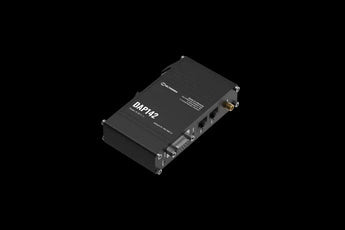Teltonika DAP142 industrial wireless access point. Wi-Fi 4, PoE powered, with RS232 port for reliable network connectivity in harsh environments.
