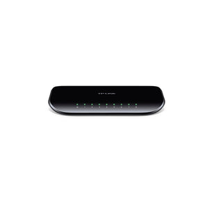 TP-Link TL-SG1008D: An 8-port gigabit desktop switch enabling high-speed wired network connections for homes or small offices.
