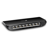 TP-Link TL-SG1008D: An 8-port gigabit desktop switch enabling high-speed wired network connections for homes or small offices.