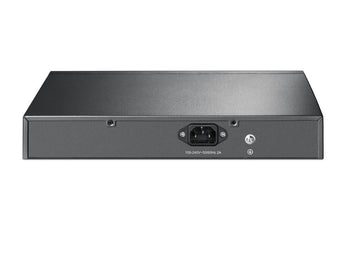 TP-Link TL-SG1008MP: Black 8-port Gigabit PoE+ switch. Desktop or rackmount, powers devices like IP cameras and phones.