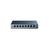 TP-Link TL-SG108: 8-Port Gigabit desktop switch in a durable metal casing. Connects multiple devices for fast, wired network access.