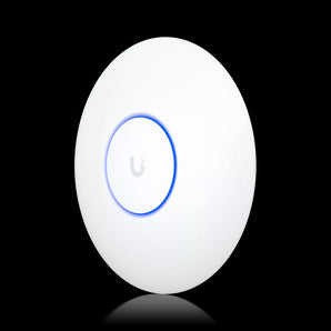 Compact, ceiling-mounted Ubiquiti UniFi WiFi 7 Lite access point (U7-Lite) with a 2.5 GbE uplink for high-speed wireless connectivity.