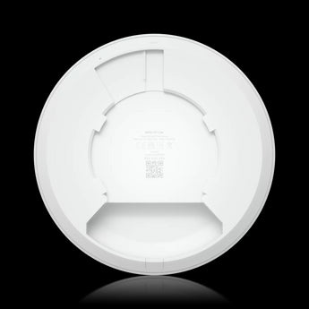 Compact, ceiling-mounted Ubiquiti UniFi WiFi 7 Lite access point (U7-Lite) with a 2.5 GbE uplink for high-speed wireless connectivity.