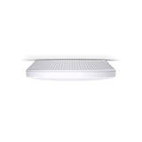 TP-Link Omada BE3600 (TP-EAP723) ceiling mount WiFi 7 access point. White, round design with a 2.5GbE port for high-speed wireless networks.