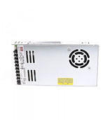 Mean Well LRS-350-48 enclosed power supply. 350W, 48V, single output, metal case with ventilation slots.