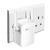 TP-Link WA855RE Wi-Fi Range Extender with external antennas extending wireless network coverage up to 300Mbps. Simple setup.