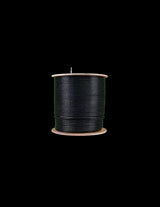 500m roll of black CAT5 UV-protected Ethernet cable. Solid copper SF/TP construction designed for outdoor use.