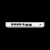 Ubiquiti UniFi Gateway Fiber (UXG-Fiber): Compact desktop gateway with 10G SFP+ port and integrated 4-port 2.5 GbE switch.