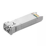 TP-Link TL-SM5110-LR, a 10GBase-LR SFP+ transceiver with LC connector, enabling 10G Ethernet over single-mode fiber up to 10km.