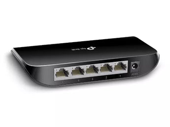 TP-Link TL-SG1005D: A compact 5-port gigabit desktop switch for expanding your network with fast, wired connections.