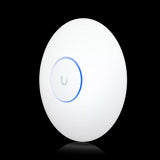 Ubiquiti UniFi U7-LR: A compact, ceiling-mountable WiFi 7 access point with extended range for seamless wireless connectivity.