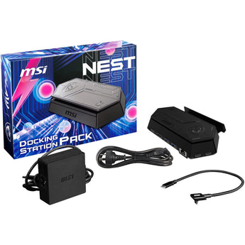 MSI Nest Docking Station with USB-C Cable (S53-0400230-V33) for MSI Claw - all-in-one hub for 4K gaming.