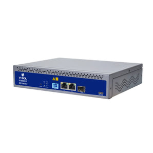 VSOL V1600GS-F 1-Port GPON OLT with built-in C++ GPON SFP, small form factor for easy deployment in diverse environments.
