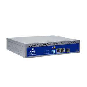 VSOL V1600GS-F 1-Port GPON OLT with built-in C++ GPON SFP, small form factor for easy deployment in diverse environments.