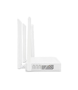 VSOL V2802DAC WiFi 5 xPON ONU/ONT. White device with 2 GE ports and WiFi 5 antenna for high-speed fiber optic network connectivity.