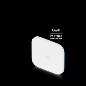 Ubiquiti Enterprise WiFi 7 Access Point E7. Indoor access point with 10 GbE uplink and redundant GbE port for high availability.