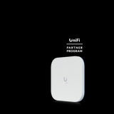 Ubiquiti Enterprise WiFi 7 Access Point E7. Indoor access point with 10 GbE uplink and redundant GbE port for high availability.