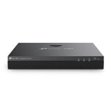 TP-Link VIGI NVR2016H: 16-channel network video recorder with 4K HDMI output and optional PoE+ ports for security cameras.