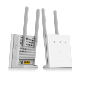 ZTE LTE Dual-Band AC1500 Wi-Fi Access Point providing high-speed wireless internet access for home and small office networks.