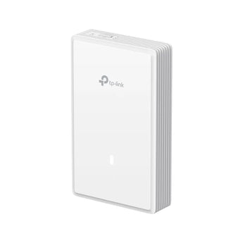 TP-Link Omada EAP725-W WiFi 7 wall plate access point with 2.5G and Gigabit ports, designed for in-room, high-performance wireless coverage.