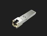 CLT-SFP-RJ45-10G: 10G SFP to RJ45 module, enabling 10 Gigabit Ethernet over copper cable up to 30 meters.