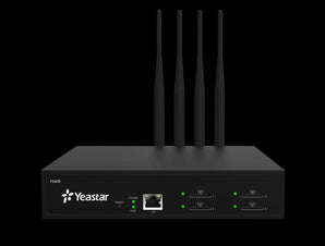 Yeastar TG400L: 4-port 4G LTE VoIP gateway providing secure and reliable wireless VoIP connectivity. Features security enhancements like firewall & TLS.