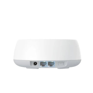 TP-Link Deco BE25 Wi-Fi 7 mesh system, two white cylindrical units, providing fast, reliable whole-home wireless internet coverage.