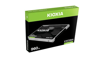 Kioxia Exceria 960GB 2.5" SATA SSD. A cost-effective solid-state drive for upgrading laptop or desktop storage, improving speed & responsiveness.