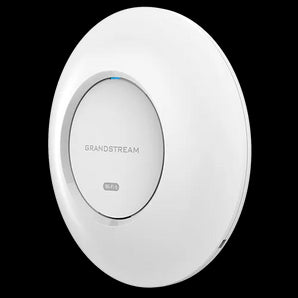 Grandstream GWN7660E Enterprise WiFi 6 Indoor Access Point. White, square design with internal antennas for optimal wireless performance.