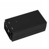 Ubiquiti 10/100 PoE adapter with a 24V 24W output, model POE-24-24W, used to power Ubiquiti access points and routers.