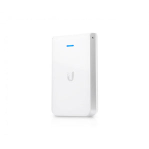 Ubiquiti UniFi UAP-IW-HD: a wall-mounted WiFi 5 access point with 6 spatial streams and a 4-port switch for in-room connectivity.