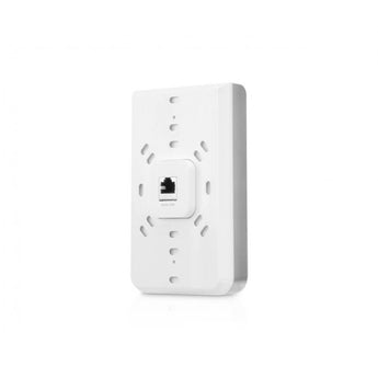 Ubiquiti UniFi UAP-IW-HD: a wall-mounted WiFi 5 access point with 6 spatial streams and a 4-port switch for in-room connectivity.