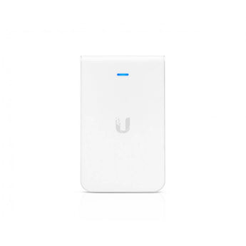 Ubiquiti UniFi UAP-IW-HD: a wall-mounted WiFi 5 access point with 6 spatial streams and a 4-port switch for in-room connectivity.