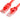 Red Acconet CAT6 3m UTP flylead with moulded boots and plugs for network patching, providing a stable connection.