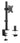 Aavara V8822 Dual Monitor Wall Mount - Vertical/Horizontal, Adjustable