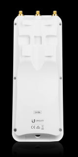 Ubiquiti UISP airMAX Rocket Prism 2AC 2GHz radio with included POE injector, designed for high-performance wireless networks.