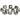 Acconet Rack Mount Cage Nuts, 50-Pack