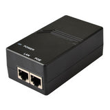 RADWIN 24V Gigabit PoE injector (RW-POE-24V) for powering RADWIN SU-PRO/AIR radios. Single port, GBE compatible, with power LED.