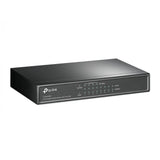 TP-Link TL-SG1008P: 8-port Gigabit desktop switch with 4 PoE+ ports, metal case, and fanless design for easy network connectivity.